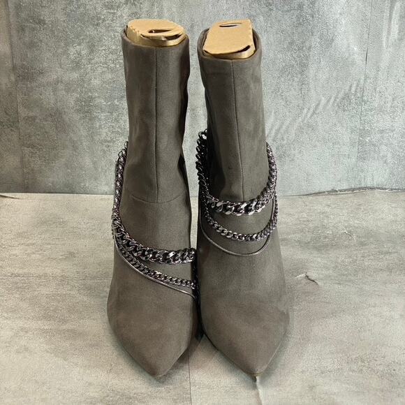 INC INTERNATIONAL CONCEPTS Women's Taupe Micro Reanna Pointed-Toe Stiletto READ - Picture 3 of 10